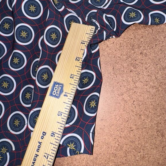 Sperry Swim Trunks Mens M Medium 7” Lined Compass Nautical Drawstring Pocket EUC - Picture 6 of 9